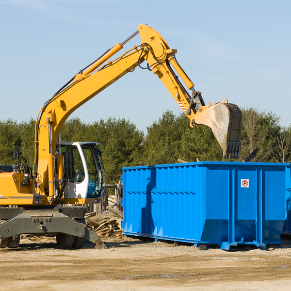 what size residential dumpster rentals are available in East Quincy